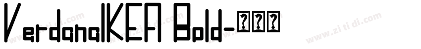 VerdanaIKEA Bold字体转换